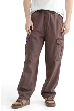 RARE RABBIT Men Hork Primary Brown Comfort Straight Fit Jeans