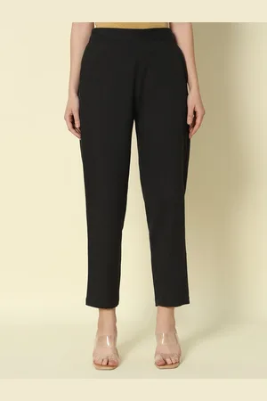 FIORRA Women Mid-Rise Relaxed Regular Trousers