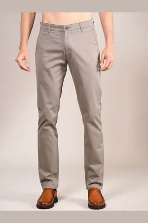 CANTABIL Men Mid-Rise Cotton Regular Trousers