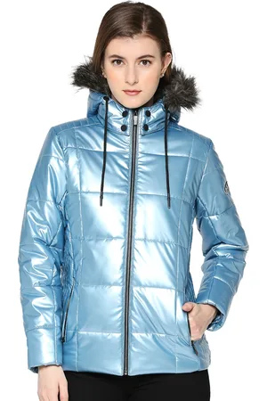 Being Human Hooded Puffer Jacket With Faux Fur Trim