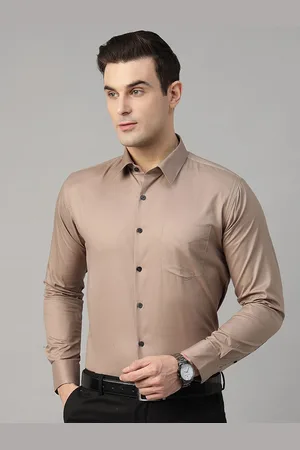 HANCOCK Men Standard Slim Fit Pure Cotton Formal Shirt