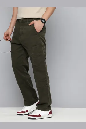 Flying Machine Men Loose Fit Cargos Trousers