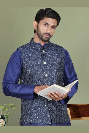 Jompers Men Printed Woven Nehru Jacket