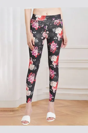 Popwings Women Skinny Fit Printed Jeggings with Zip Pocket