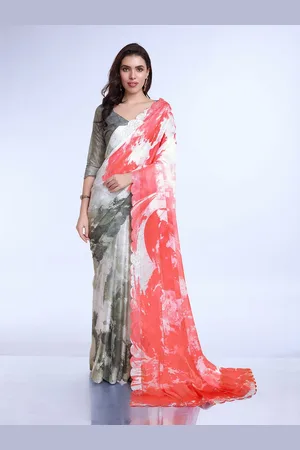 all about you Tie and Dye Beads and Stones Saree