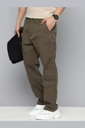 Flying Machine Men Loose Fit Cargos Trousers