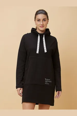 Being Human Hooded Long Sleeves T-shirt Dress