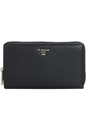 Da Milano Women Textured Leather Zip Around Wallet