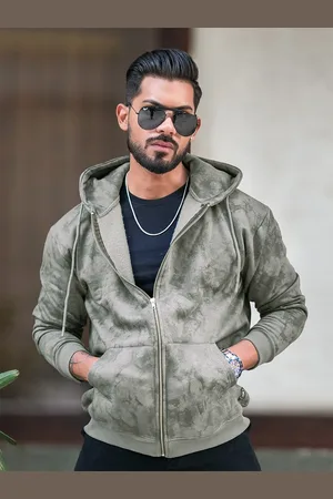Maniac Men Front-Open Hooded Sweatshirt