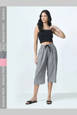 BAESD Women Solid Capris