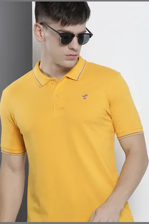 The Indian Garage Co Men Solid Polo Collar T-shirt