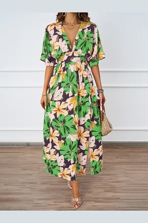 JC Mode Women Floral Print Fit & Flare Dress
