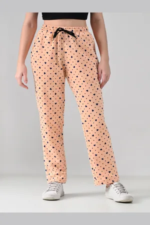 BAESD Women Printed Mid Rise Fleece Warm Track Pants