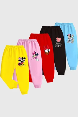 Miss and Chief Infant Girls Pack Of 5 Printed Joggers