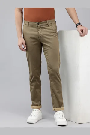 Arrow Men Micro Or Ditsy Printed Bronson Slim Fit Low-Rise Trousers
