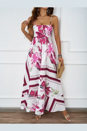 JC Mode Women Floral Printed Maxi Dress