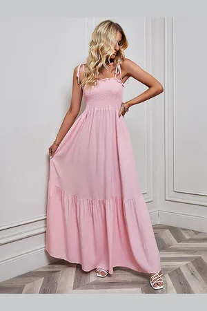 JC Mode Women Shoulder Straps Maxi Dress