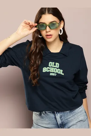 Dillinger Typography Printed Polo Collar Oversized Pure Cotton T-shirt