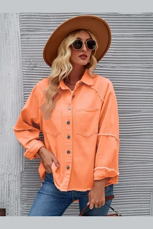JC Mode Women Solid Spread Collar Shackets