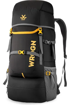 WROGN Unisex Trekking Bag Colourblocked Ergonomic Travel Rucksack 65 L