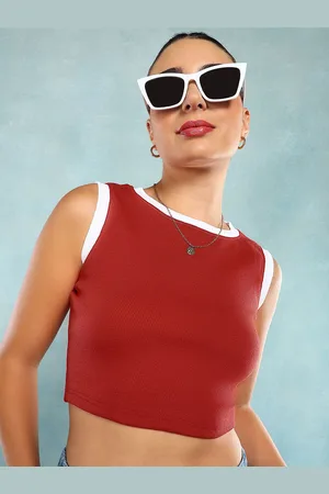 Roadster The Lifestyle Co Sleeveless Crop Tops