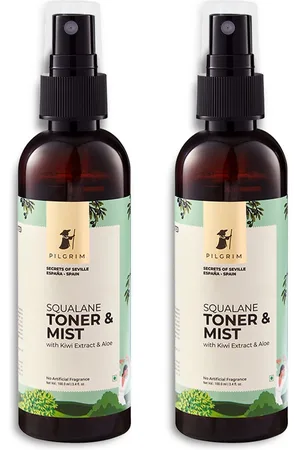 Pilgrim Set of 2 Squalane Alcohol-Free Hydrating Face Toner & Mist - 100 ml Each