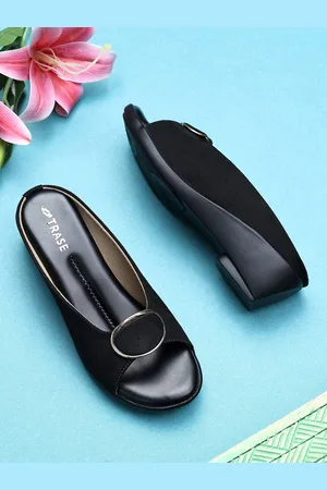TRASE Women Wedge Peep Toes with Buckles