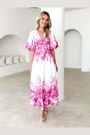 JC Mode Women Floral Printed Maxi Dress