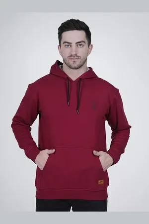 Polo Plus Men Printed Hooded Sweatshirt