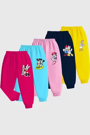 Miss and Chief Girls Pack Of 5 Printed Joggers