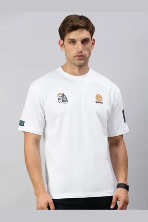 Classic Polo Men Typography Printed Round Neck Cotton Relaxed Fit T-shirt