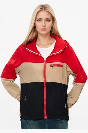 JC Mode Women Hooded Colourblocked Casual Bomber Jacket