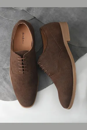 Mast & Harbour Men Lace-Up Suede Derbys