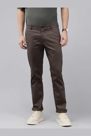 Arrow Men Micro Or Ditsy Printed Bronson Slim Fit Low-Rise Trousers