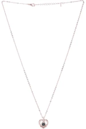 DIVASTRI Rose Gold-Plated Heart Shaped Pendants