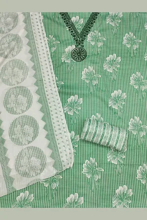 Kalini Floral Printed Thread Work Unstitched Dress Material