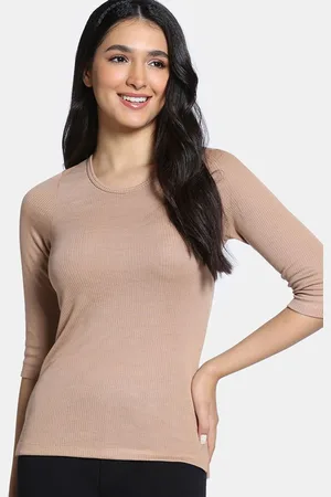 Zivame Women Round Neck Ribbed Top