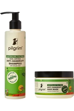 Pilgrim Set of Anti-Dandruff Shampoo With Salicylic Acid & Anti-Dandruff Hair Mask