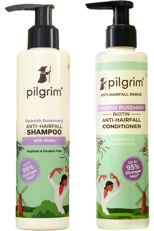 Pilgrim Set of Rosemary & Biotin Anti-Hairfall Shampoo & Anti-Hairfall Conditioner