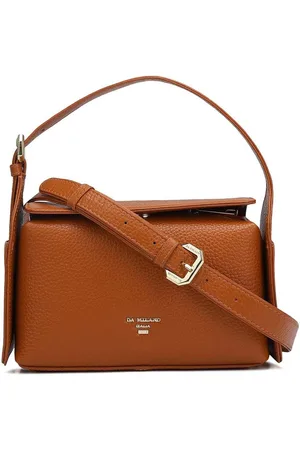 Da Milano Women Textured Swagger Leather Satchel Bag