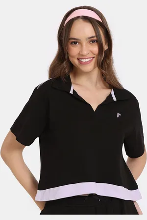 Zivame Women Colourblocked Cotton Boxy Crop Top