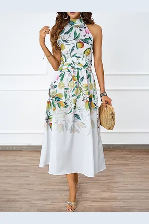 JC Mode Women Conversational Printed Fit & Flare Midi Dress