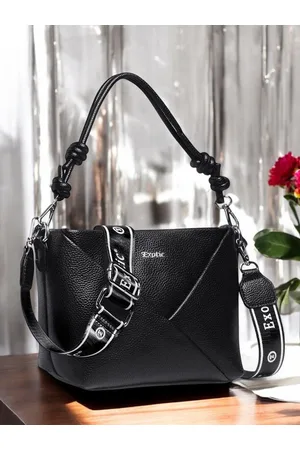EXOTIC Women Textured Crossbody Leather Handheld Bag