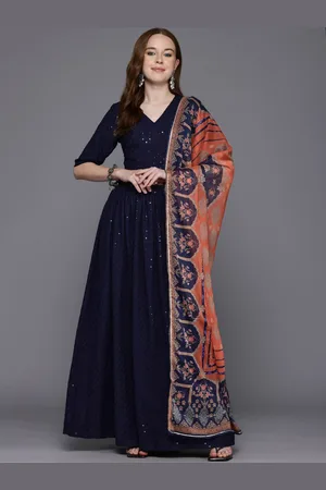 Ahalyaa Embroidered Sequinned Ready to Wear Lehenga & Blouse With Dupatta