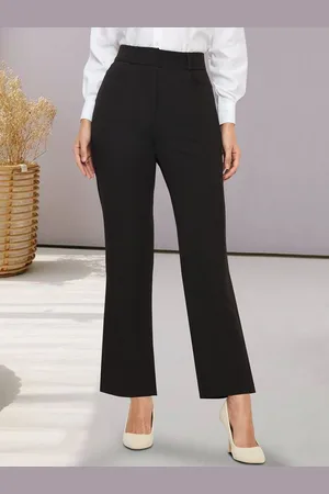 Martini Women Smart Straight Fit High-Rise Trousers