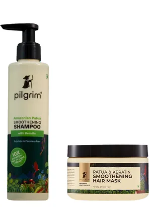 Pilgrim Set of Advanced Patua & Keratin Smoothening Shampoo & Hair Care Mask