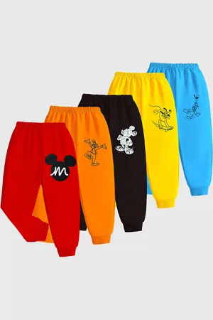 Miss and Chief Boys Pack Of 5 Printed Mid Rise Joggers