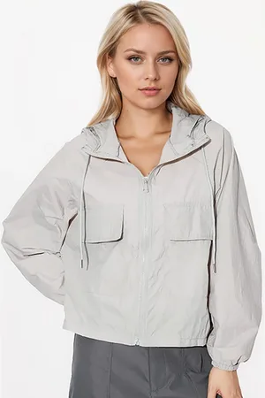 JC Mode Women Hooded Solid Casual Bomber Jacket