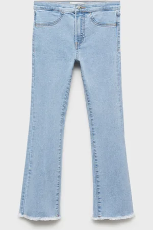 MANGO Girls Mid Rise Trumpet Jeans