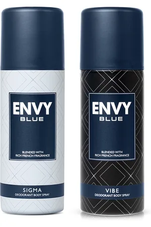 Envy Men Set of Blue Sigma & Blue Vibe Long Lasting Deodorant Spray - 165 ml each